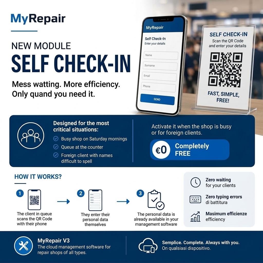Self Check-in: how to simplify customer intake in a repair workshop