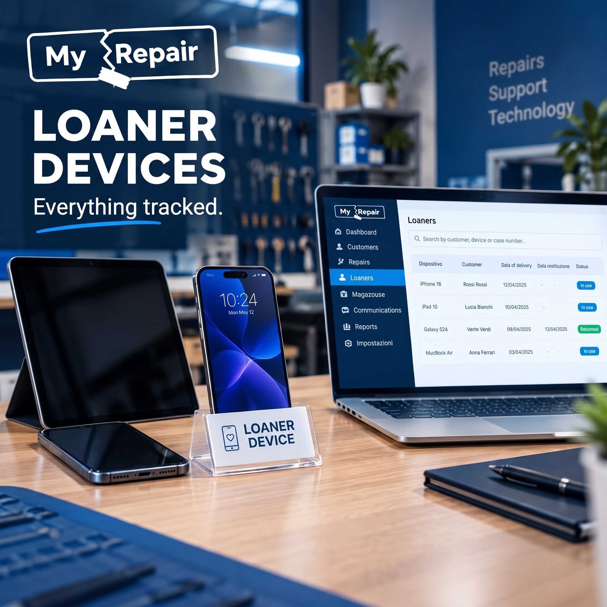 Loaner devices: how to manage devices given to customers
