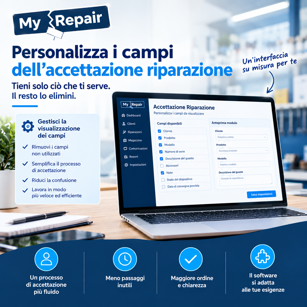 Personalizzare i campi dell'accettazione: quando è il gestionale ad adattarsi al laboratorio
